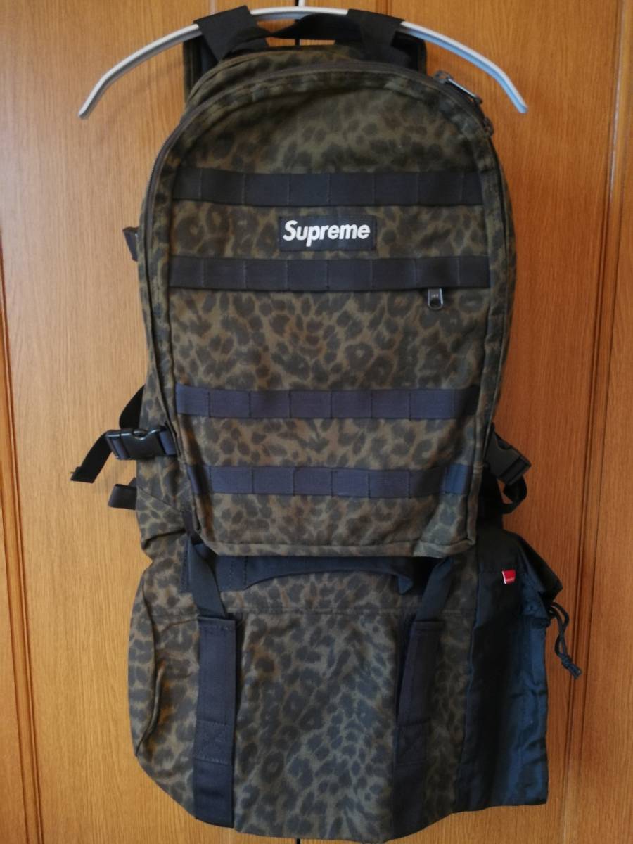 予約】 希少 supreme 16代目 バックパック レオパード リュック 豹柄