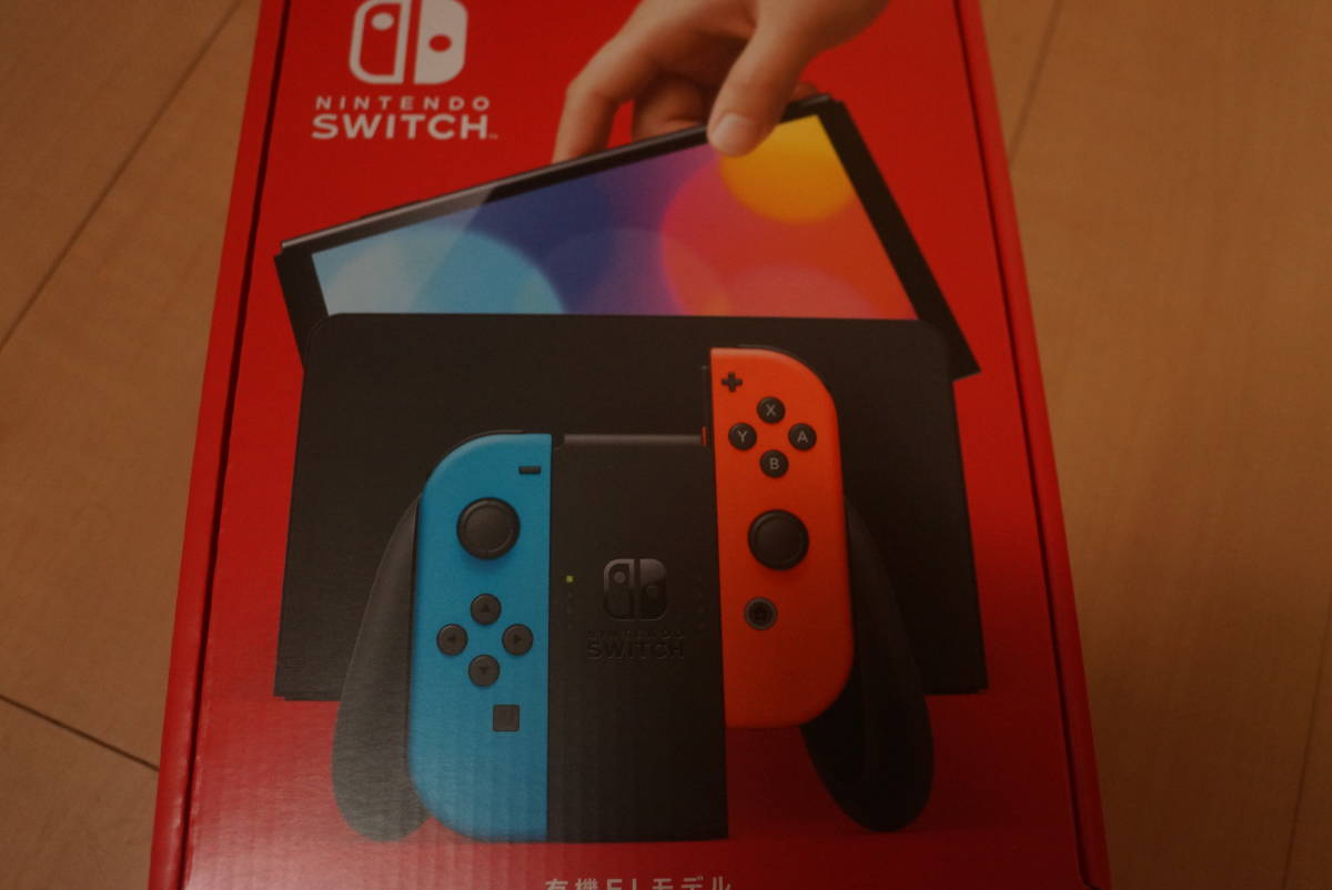 新品】本体 Nintendo Switch(有機ELモデル) Joy-Con(L) ネオンブルー
