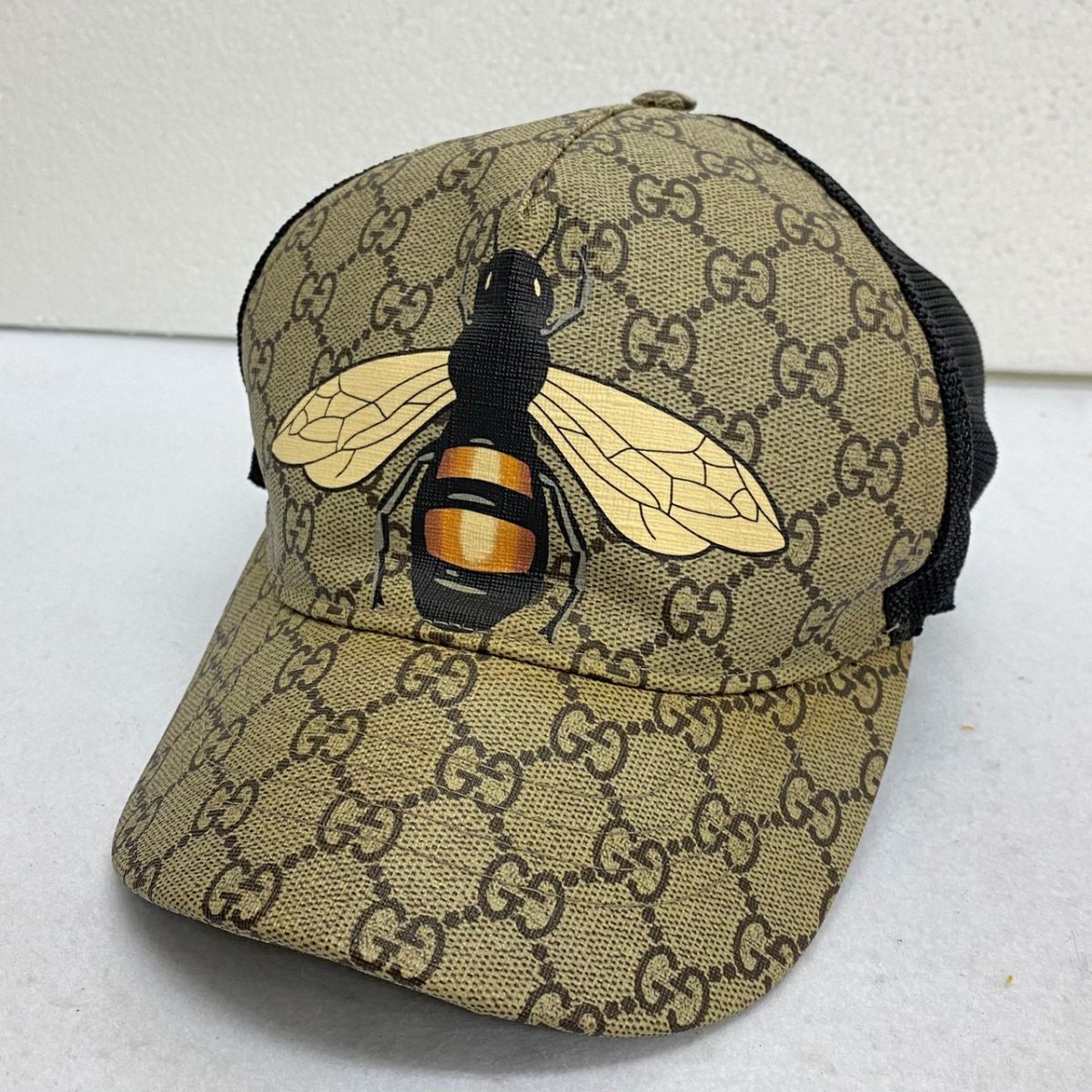 GUCCI グッチ GGスプリーム メッシュキャップ 蜂 ビー ユニセックス お