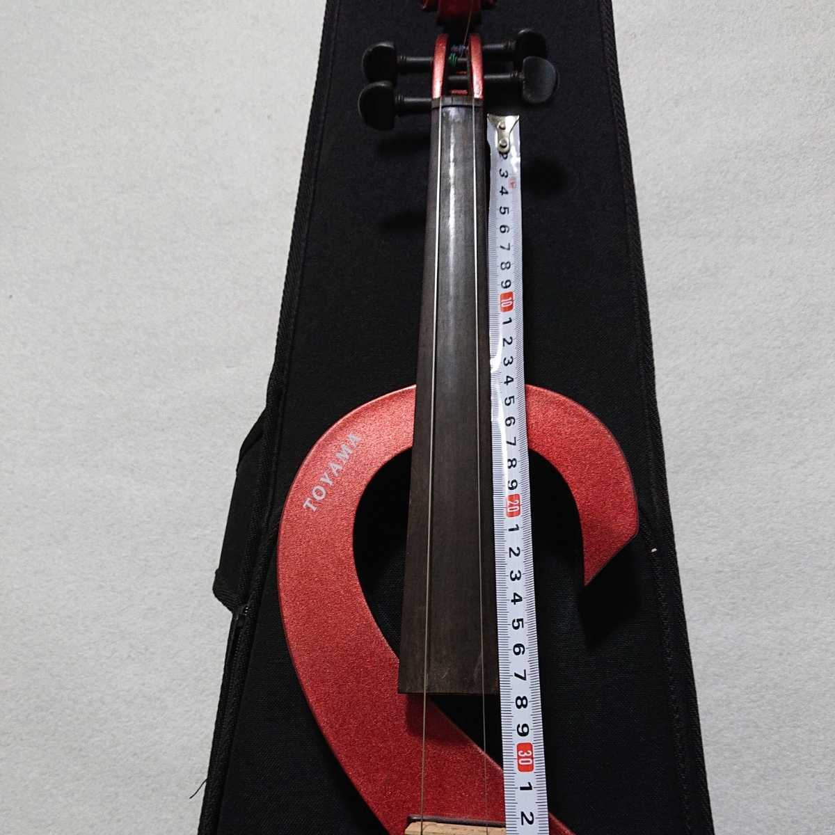 285  バイオリン 練習用 電子バイオリン ケース付属 Ｓ字 ワインレッドの画像5