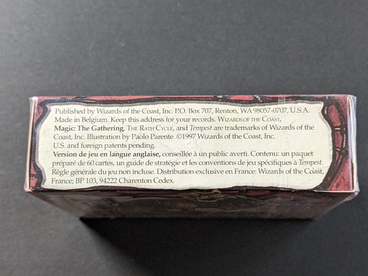 未開封 MTG Tempest Flames of Rath テーマデッキ | arvotulkki.fi