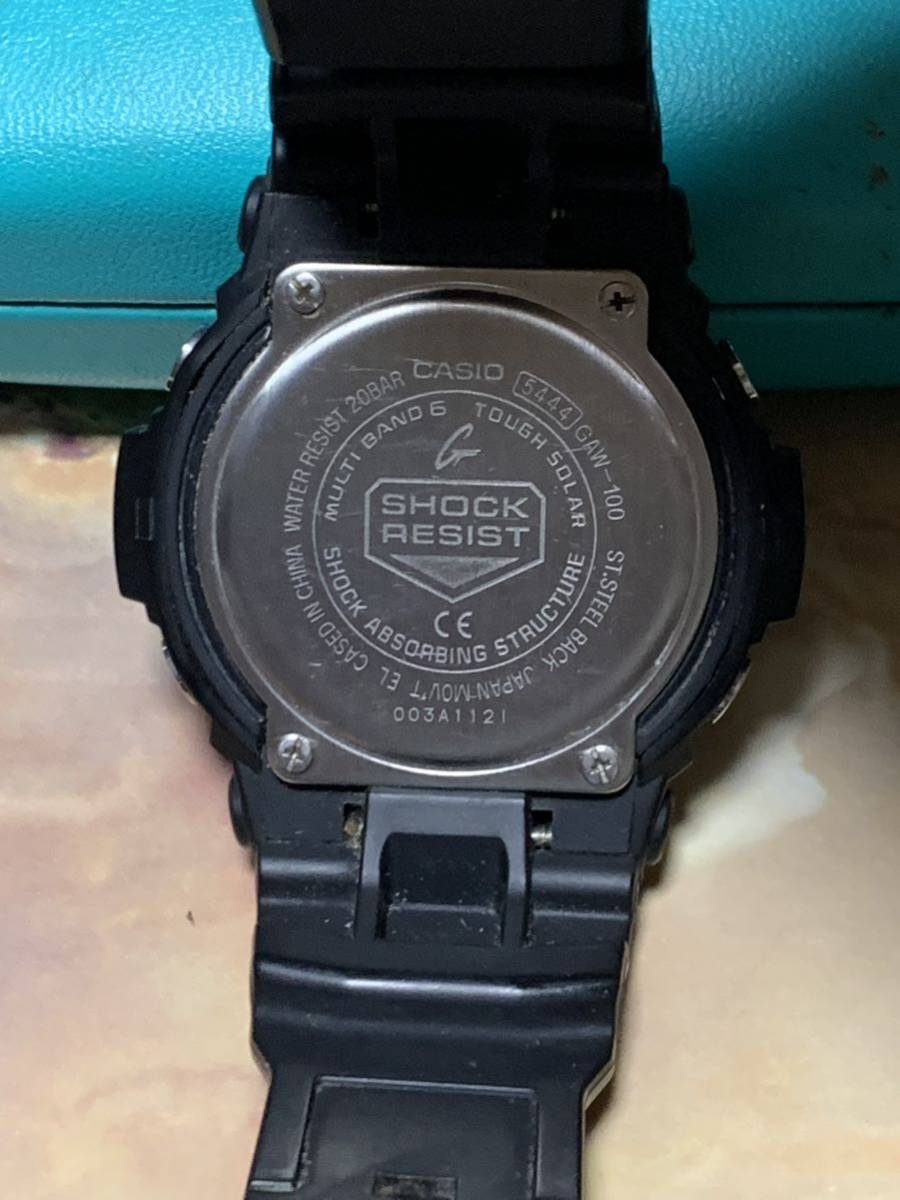 a103.G-SHOCK CASIO GAW-100 タフソーラー カシオ 腕時計 ブラック _画像4