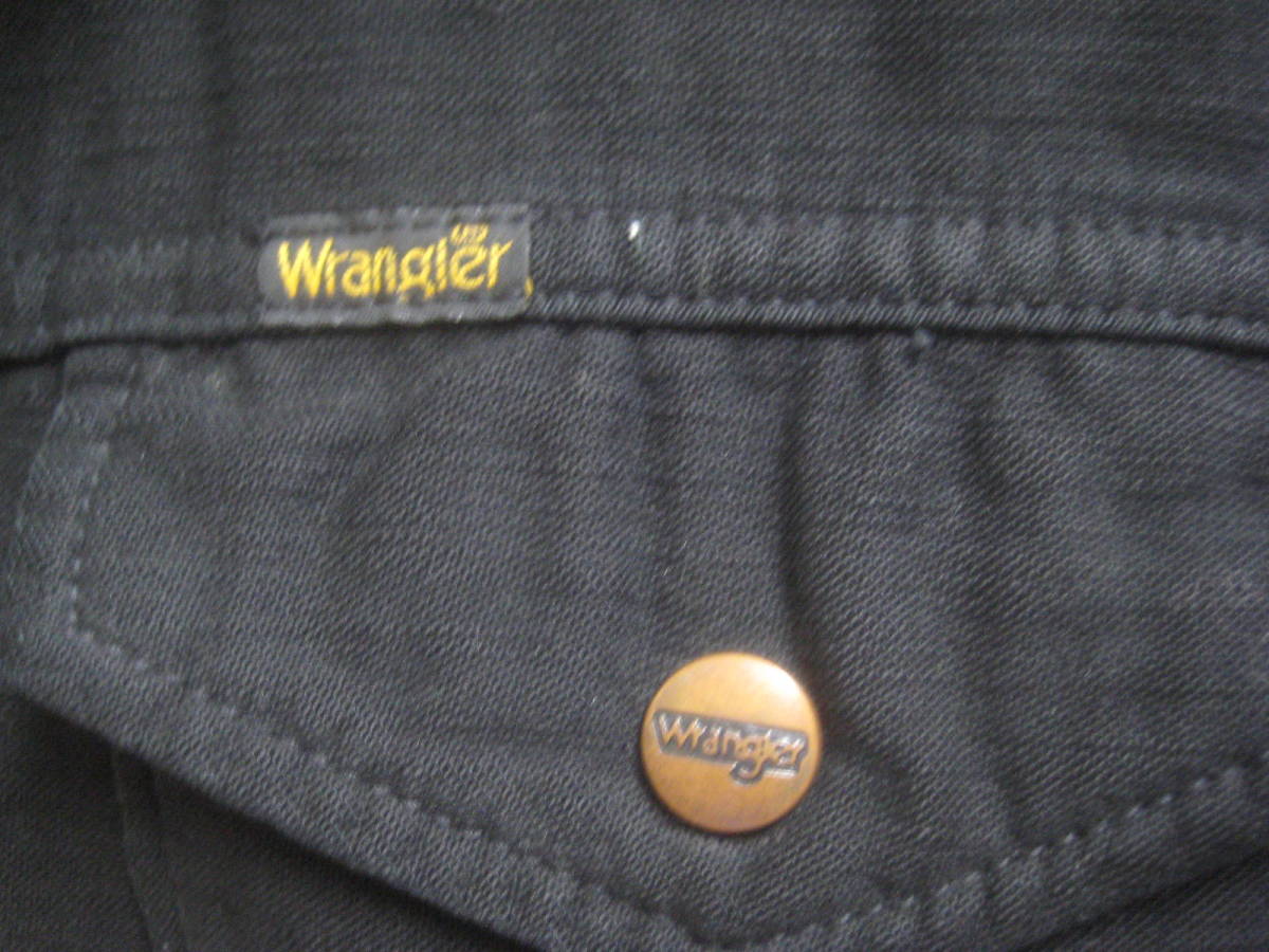 一点物!! Wrangler ラングラー WRANGECOAT ランチコート/ランチジャケット 希少 ブラック系 エポーレット付き サイズ Mの画像5