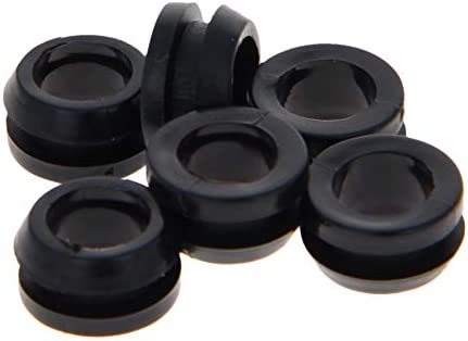 孔径 8mm50個入り_黒 Fielect ケーブルグロメット グロメット 50個入り