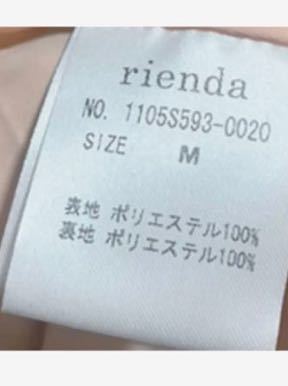 rienda 新品タグ付きぼかしフラワー柄ノースリーブワンピースサイズM_画像6