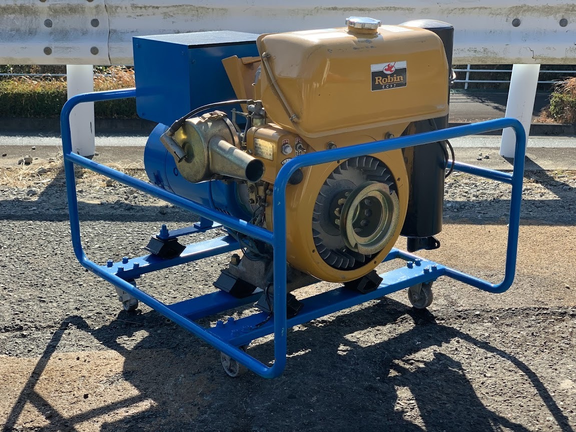 ◆ 日昇製作所 携帯用ガソリン機関発電機 交流発電機★200 V/14.5 /60 HzA★作動確認済【中古品】静岡県湖西市発_画像1