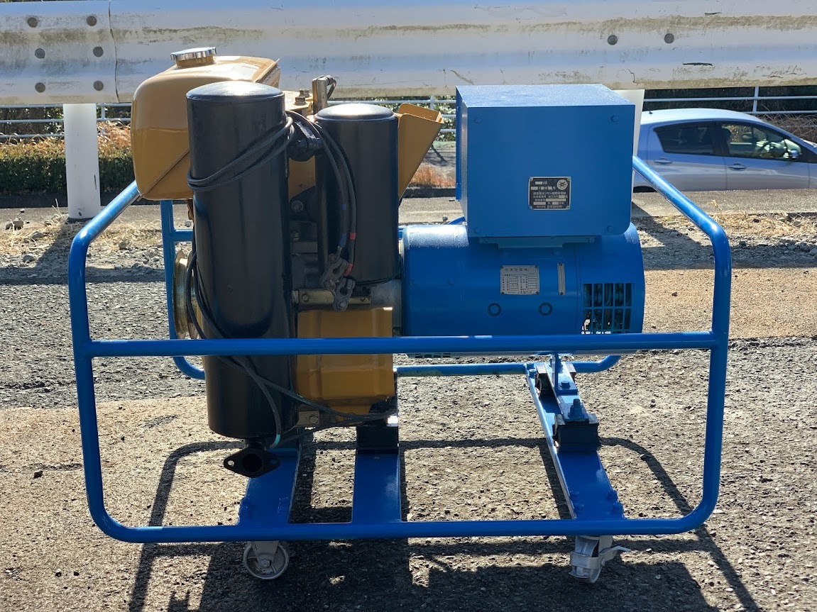 ◆ 日昇製作所 携帯用ガソリン機関発電機 交流発電機★200 V/14.5 /60 HzA★作動確認済【中古品】静岡県湖西市発_画像7