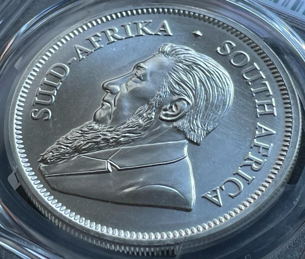 2021南アフリカ クルーガーランド銀貨 1オンス PCGS MS 70 の画像9