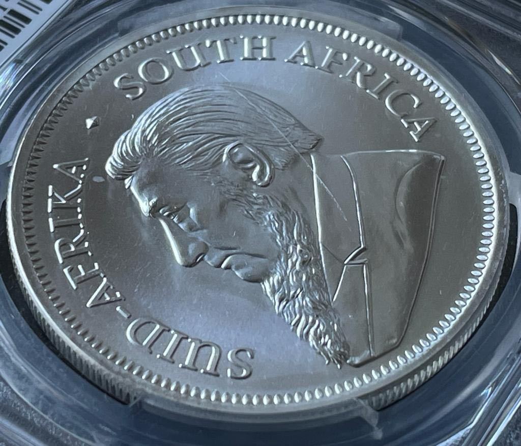 2021南アフリカ クルーガーランド銀貨 1オンス PCGS MS 70 の画像10
