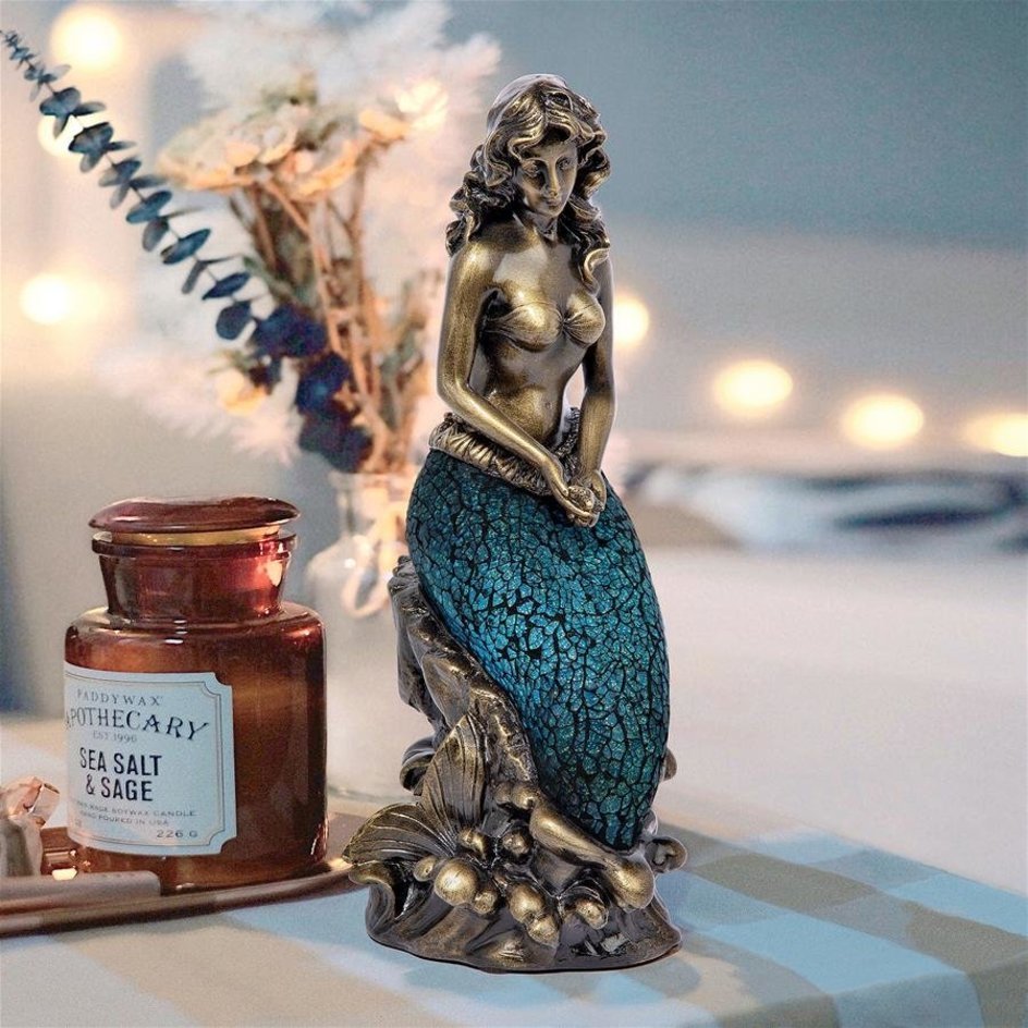 オーシャンズ マーメイド（大洋の人魚）イルミネーション・モザイク・ガラス彫像 彫刻 寝室 ホテル(輸入品