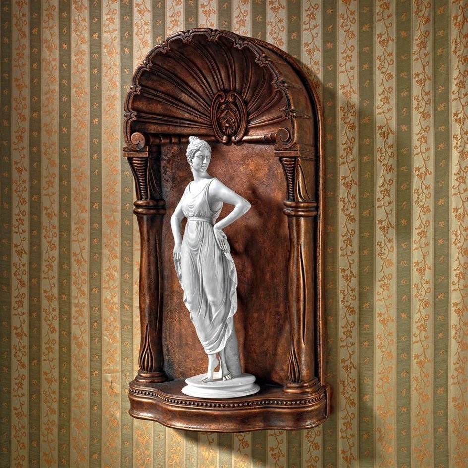 トレビの泉から着想された古典的な建築壁装飾 ニッチ（壁龕へきがん)彫刻 オーナメント彫像 画廊(輸入品