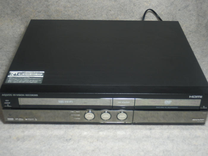●SHARP VHS搭載DVDレコーダー DV-ACV52 2010年★純正リモコン付属★_画像1
