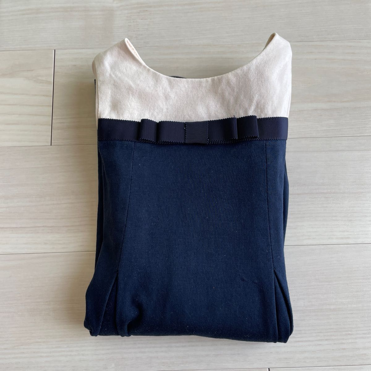 価格交渉OK】90 TOCCA トッカ ワンピース Aライン ネイビー ベージュ