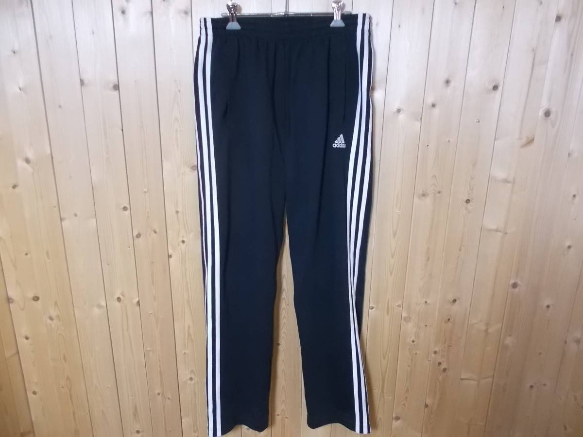 e315*adidas 3 line long pants * size O black color Adidas klaima light cotton pants Z55189 polyester 56% cotton 44% material 5A