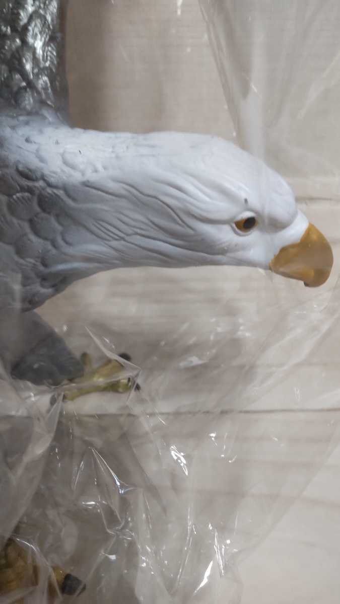 《新品》鷲 フィギュア　シルバー　グレーシルバー　大きさ：タテ(羽先から足)約24cm、ヨコ(左右の羽)約24cm　_画像5