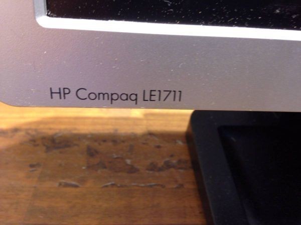 #1981#hp compaq LE1711 personal computer liquid crystal monitor 17 -inch 