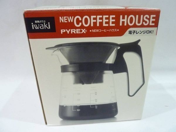 ■L50■iwaki COFFEE HOISE イワキ コーヒーハウス PYREX パイレックス8685-BK_画像5