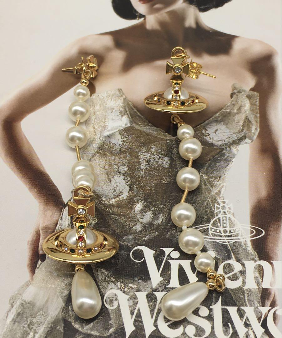 新品未使用】Vivienne Westwood ブロークンパールオーブピアス