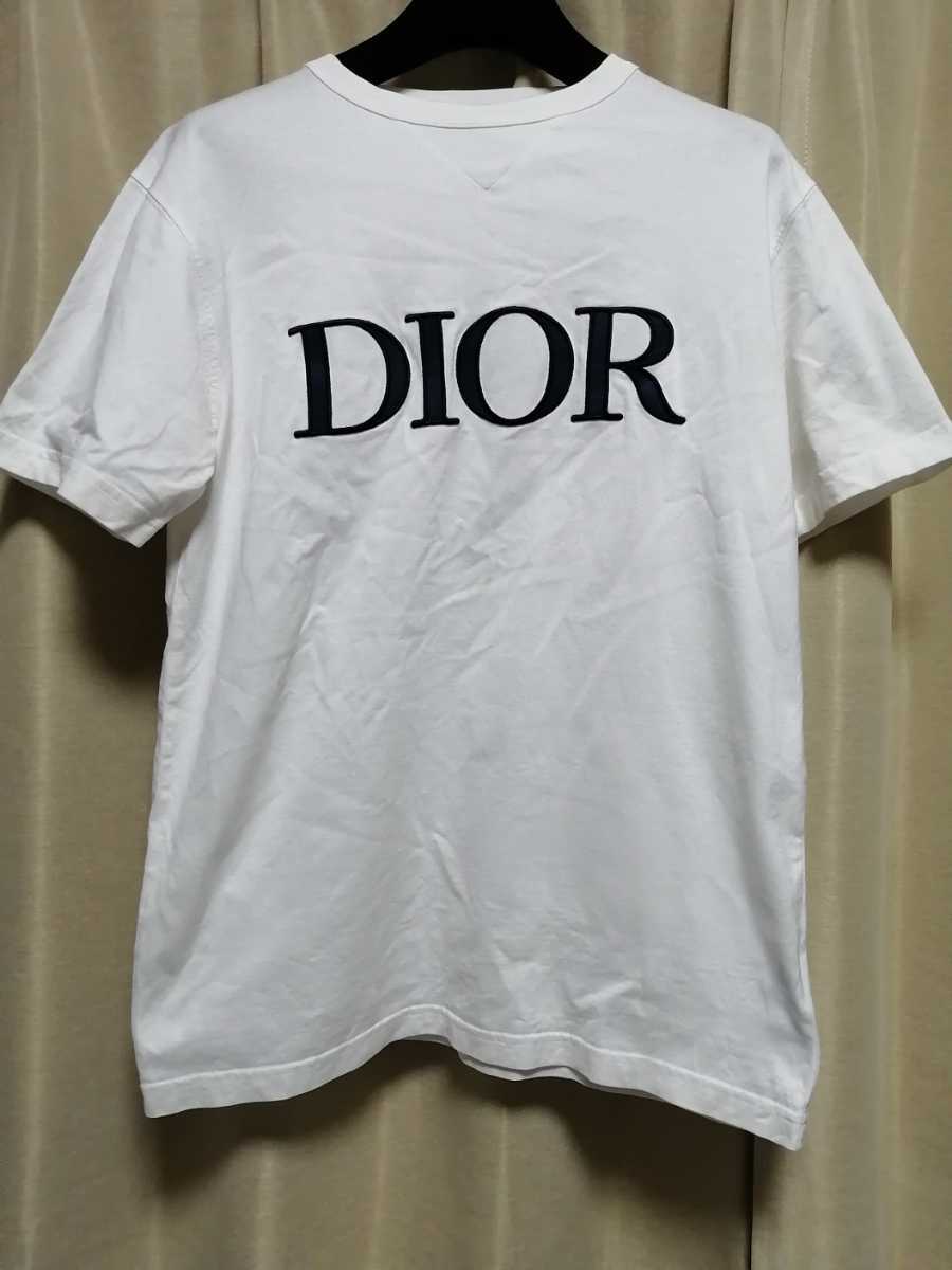 ディオール最高傑作圧倒的存在感入手不可一瞬でディオールと分かる DIORディオールジャイアントロゴエンブロイダリーワッペン半袖Tシャツ_画像1