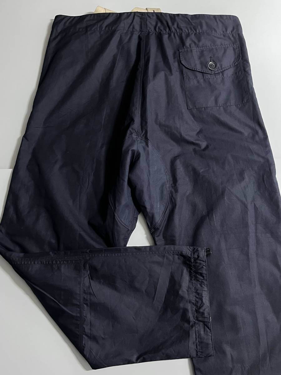 ★送料込み 希少 ビンテージ 60s ROYAL NAVY VENTILE TROUSERS WINDPROOF ロイヤルネイビー ベンタイル サスペンダー パンツ イギリス軍★_画像2