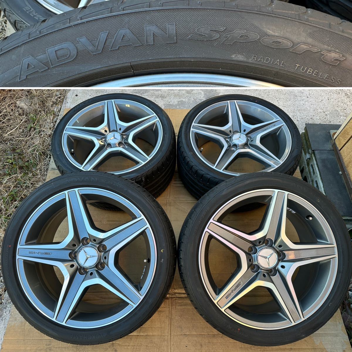 新到着 C63 W204 メルセデス・ベンツ AMG ホイール4本セットタイヤ付き