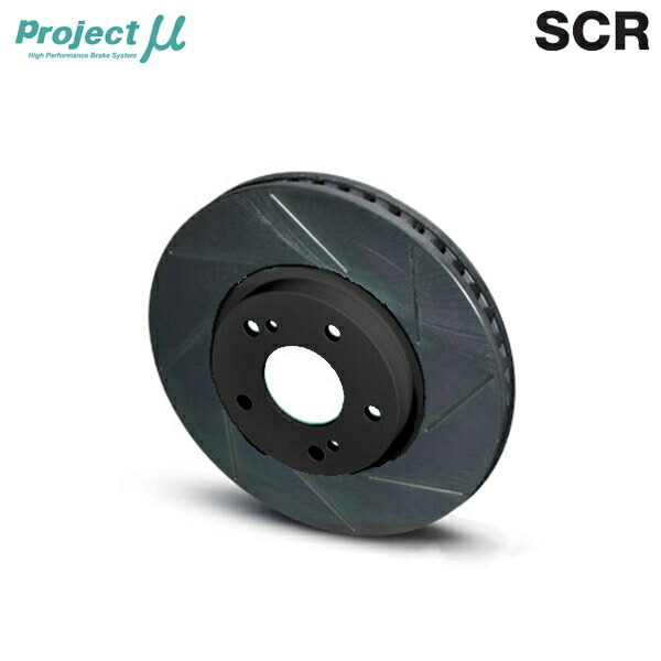 Projectμ プロジェクトミュー ブレーキローター SCR 黒塗装 補修ディスク 左 SCRH114BKL