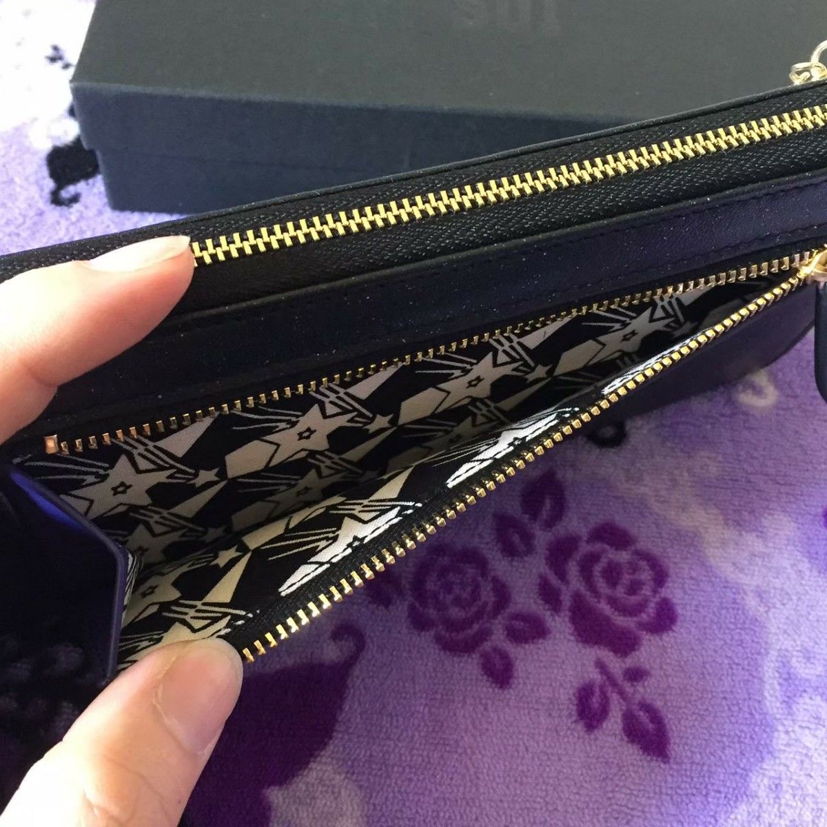 レア☆アナスイ ANNA SUI ホロスコープ L字ラウンドファスナー 長財布