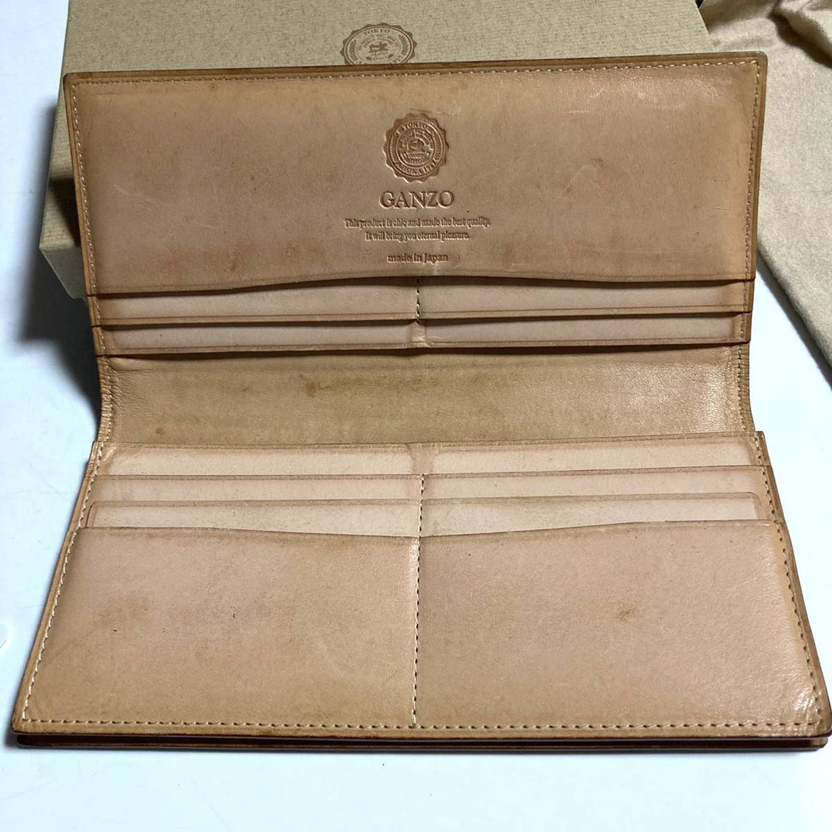 GANZO コードバン 通しマチ長財布 ガンゾ 財布 かぶせ式 日本製 GANZO コードバン 通しマチ長財布 ガンゾ 財布 かぶせ式 日本製