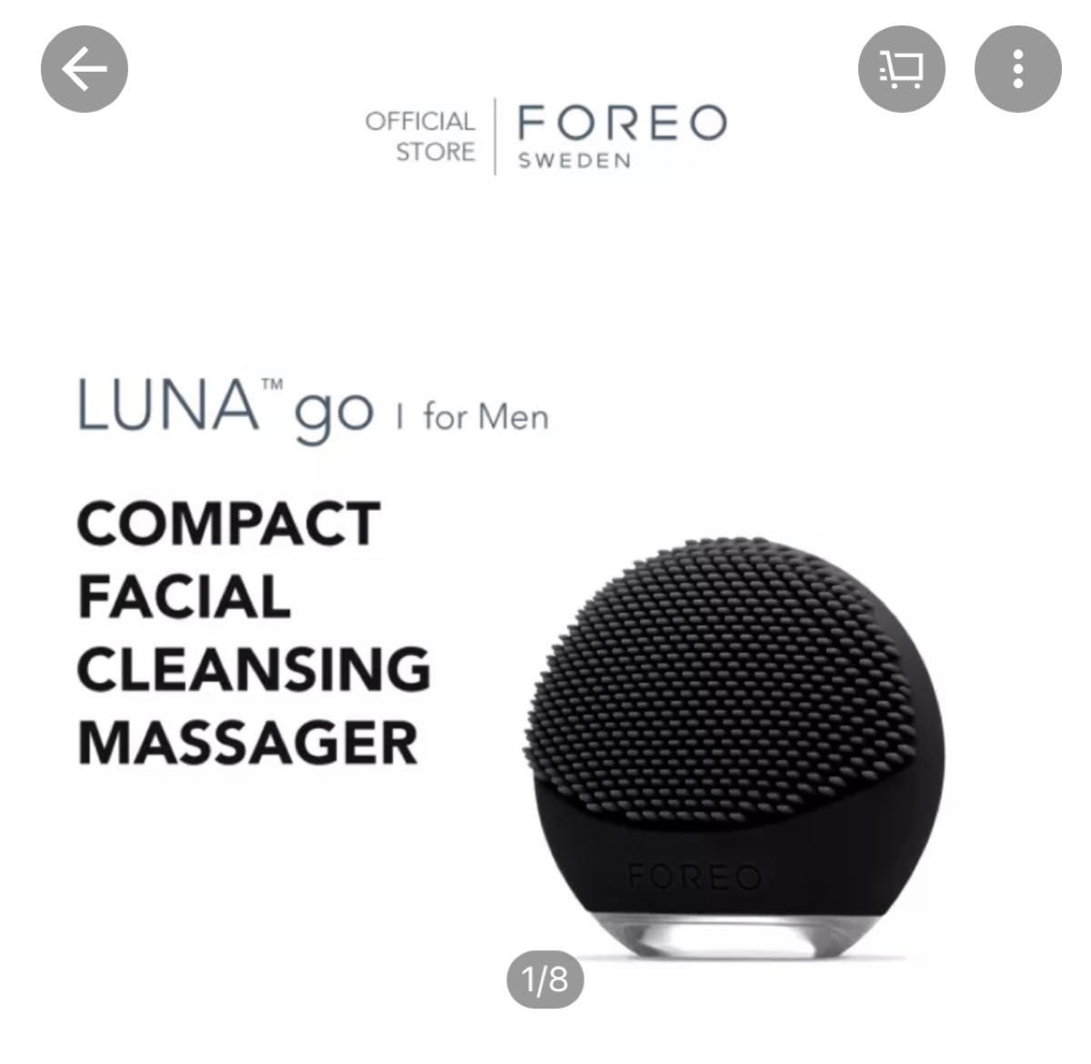 新品　LUNA go for MEN ブラック　黒　洗顔ブラシ　アンチエイジング