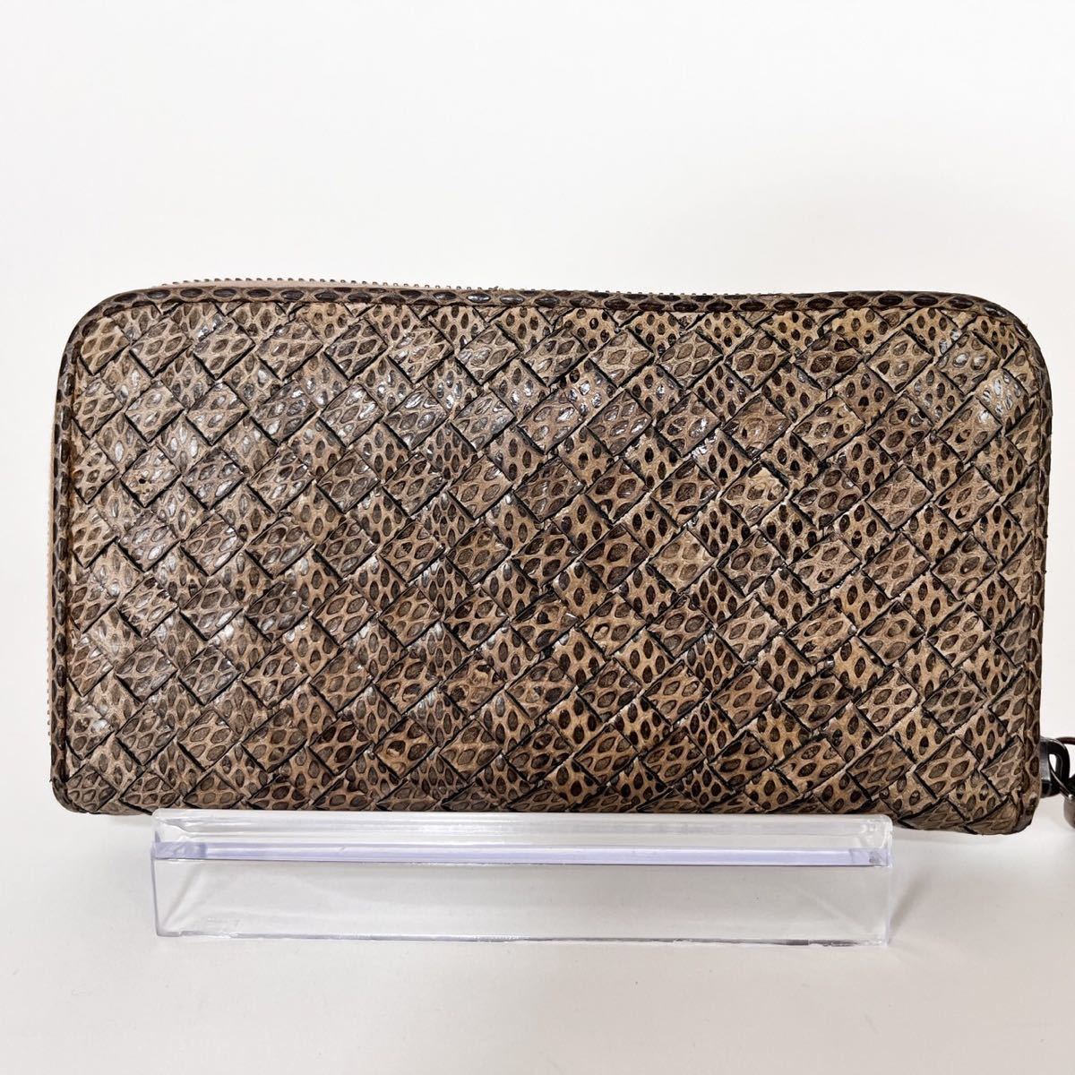 未使用に近い ボッテガヴェネタ Bottega Veneta ラウンドファスナー 長