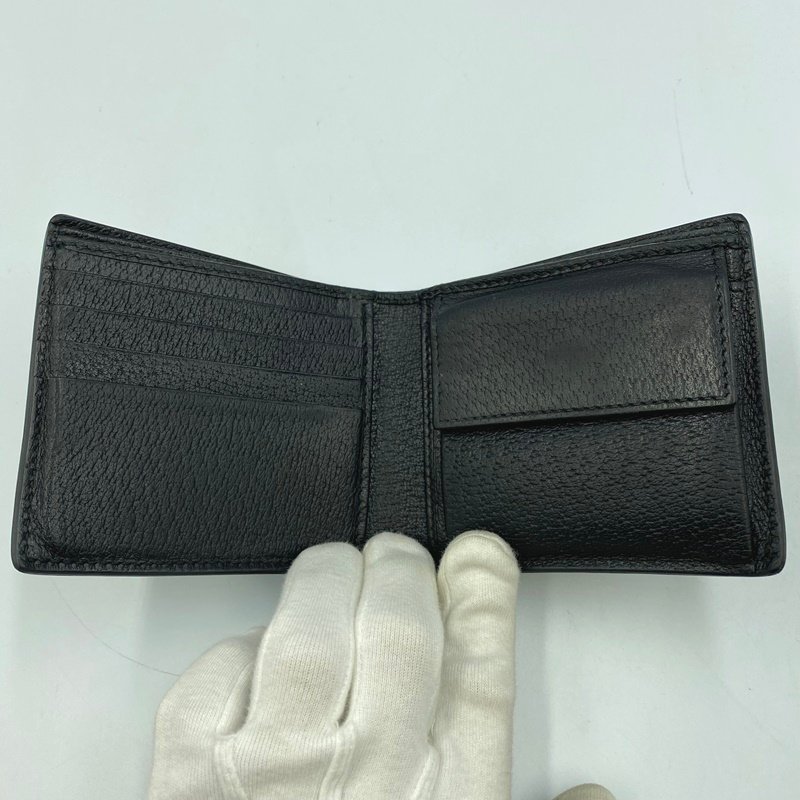 【中古】GUCCI 428748 二つ折り財布＜財布＞ 折りたたみ グッチ 札入れ 小銭入れ ブランド レディース コンパクト_画像6