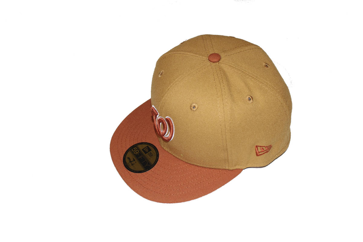 NEW ERA WASHINGTON NATIONALS CAMEL/BROWN SIZE 7 1/4_画像2