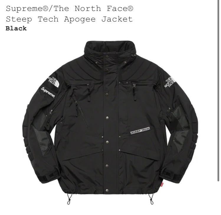 22fw Supreme THE NORTH FACE Steep Tech Apogee Jacket Black 黒 L シュプノース シュプリーム box logo _画像4