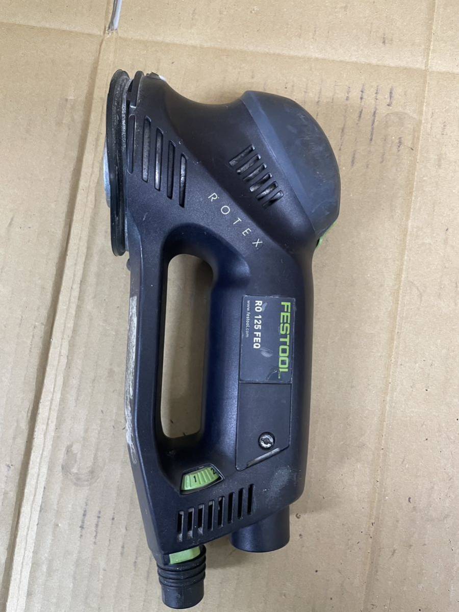 festool RO125 FEQ 通電、回り、速度調査簡単の確認出来ました、その他未確認現状品ジャンク品部品取り、本体だけの出品です、欠品、汚れ_画像7