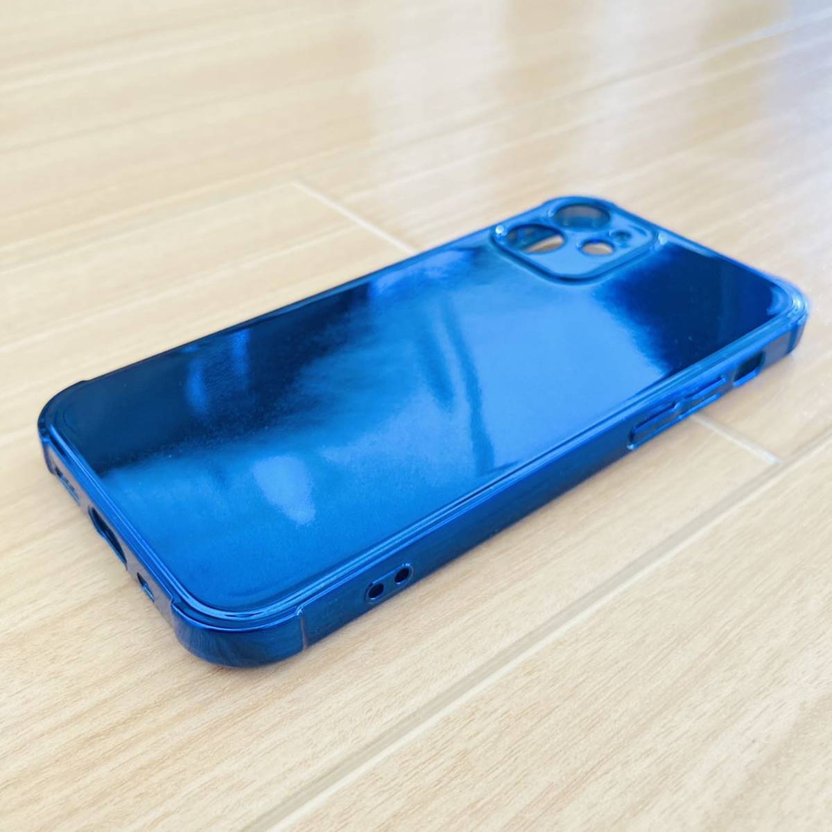 iPhone12mini iPhone12 miniケース 耐衝撃 メタリックケース TPUケース ブルー iPhoneケース スマホケース 送料無料 高品質_画像5