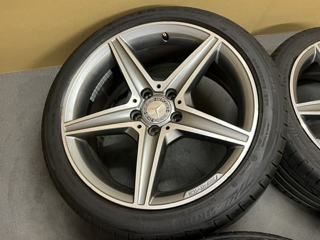 ホイール付タイヤ4本セット メルセデスベンツ W205 Cクラス AMG 純正