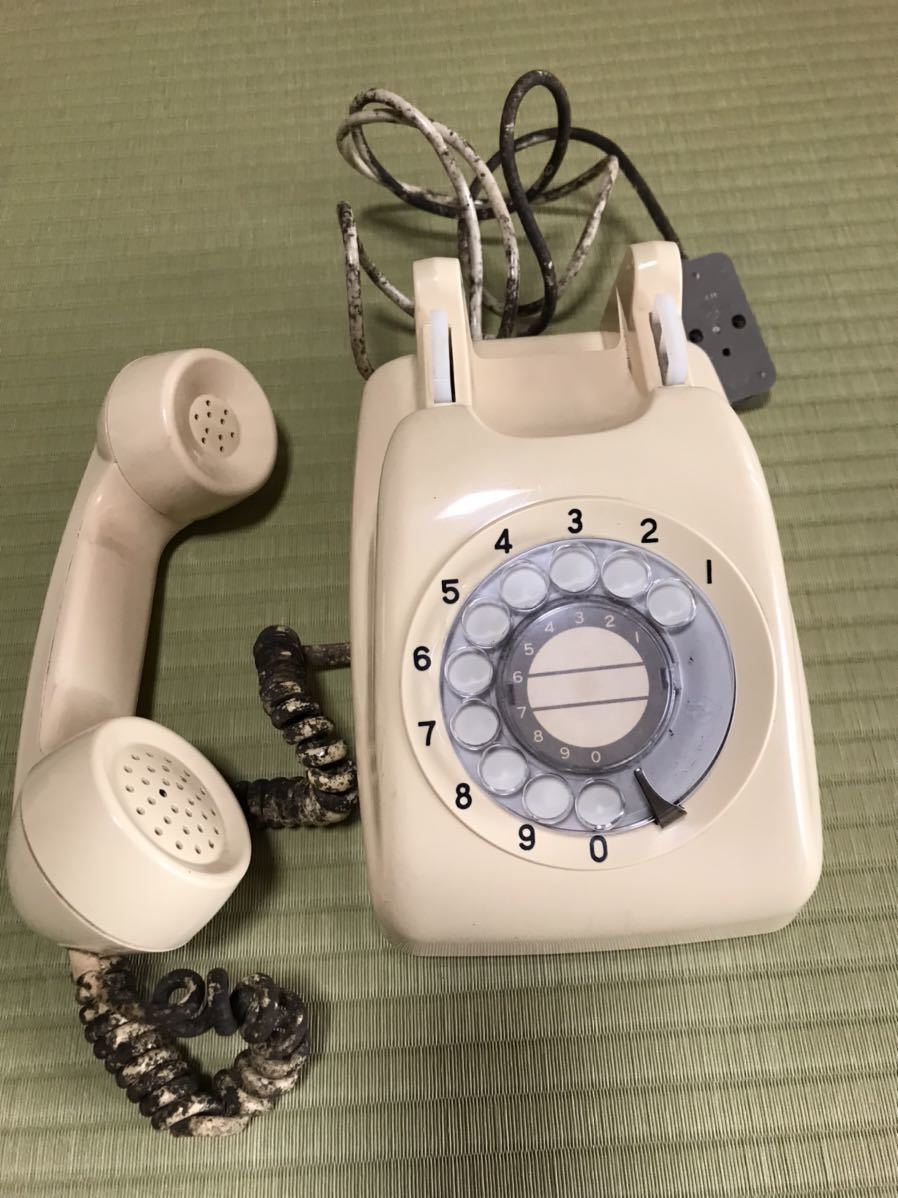 ダイヤル式電話 2台 黒電話 昭和レトロ アンティークの画像5