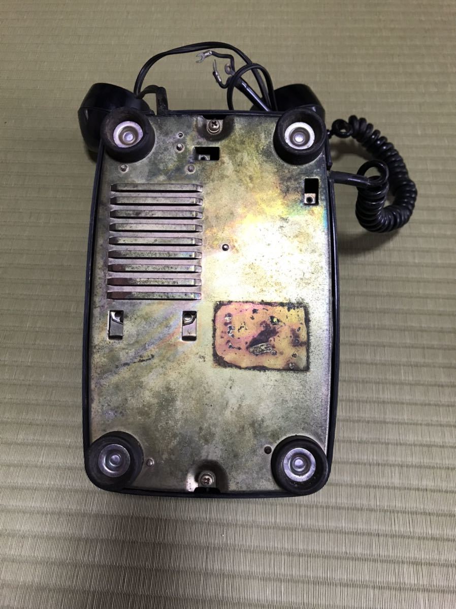 ダイヤル式電話 2台 黒電話 昭和レトロ アンティークの画像6