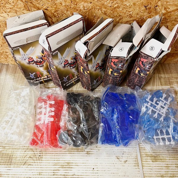 * "Super-Robot Great War" * action Robot character collection clear version 5 kind set rare commodity secondhand goods [ present condition goods ] Sapporo departure 
