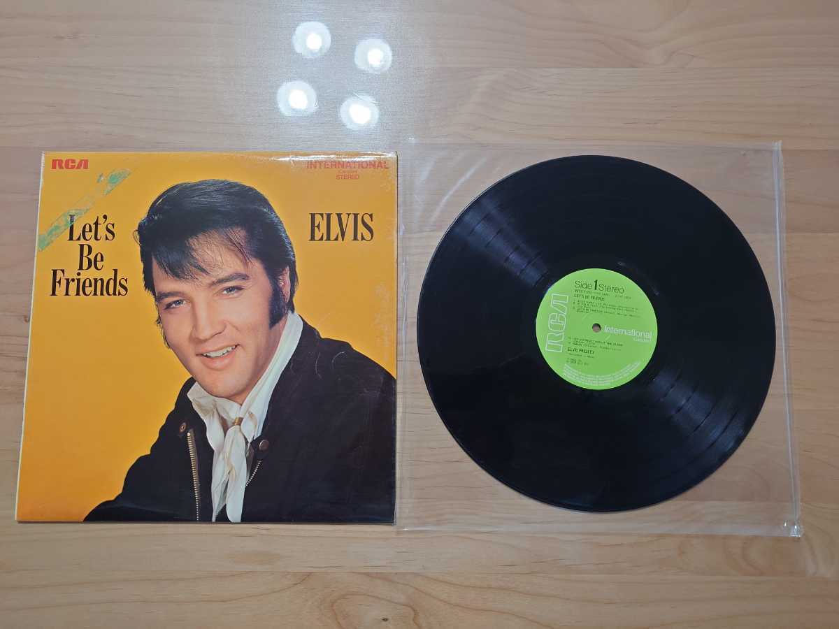 ★エルビス・プレスリー ELVIS PRESLEY★Let's Be Friends★LPレコード★ジャケット汚れあり、破損あり★中古品