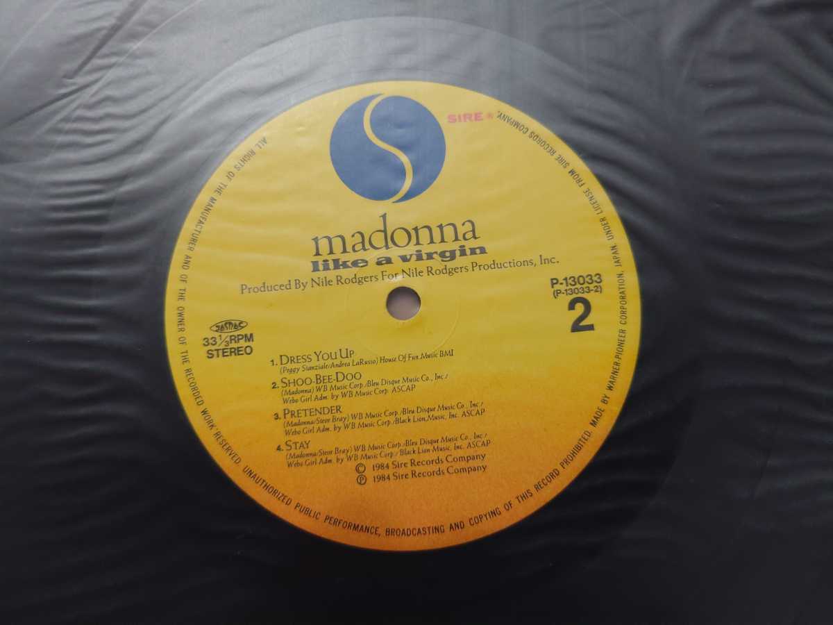 ★マドンナ Madonna★ライク・ア・ヴァージン Like a Virgin★帯付★LPレコード★中古品