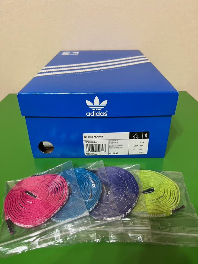 【未着用品】X-LARGE (エクストララージ) ×adidas SUPERSTAR 80 (G18090) 28.0cm SS 80 X XLARGE アディダス コラボ デッドストック_画像9