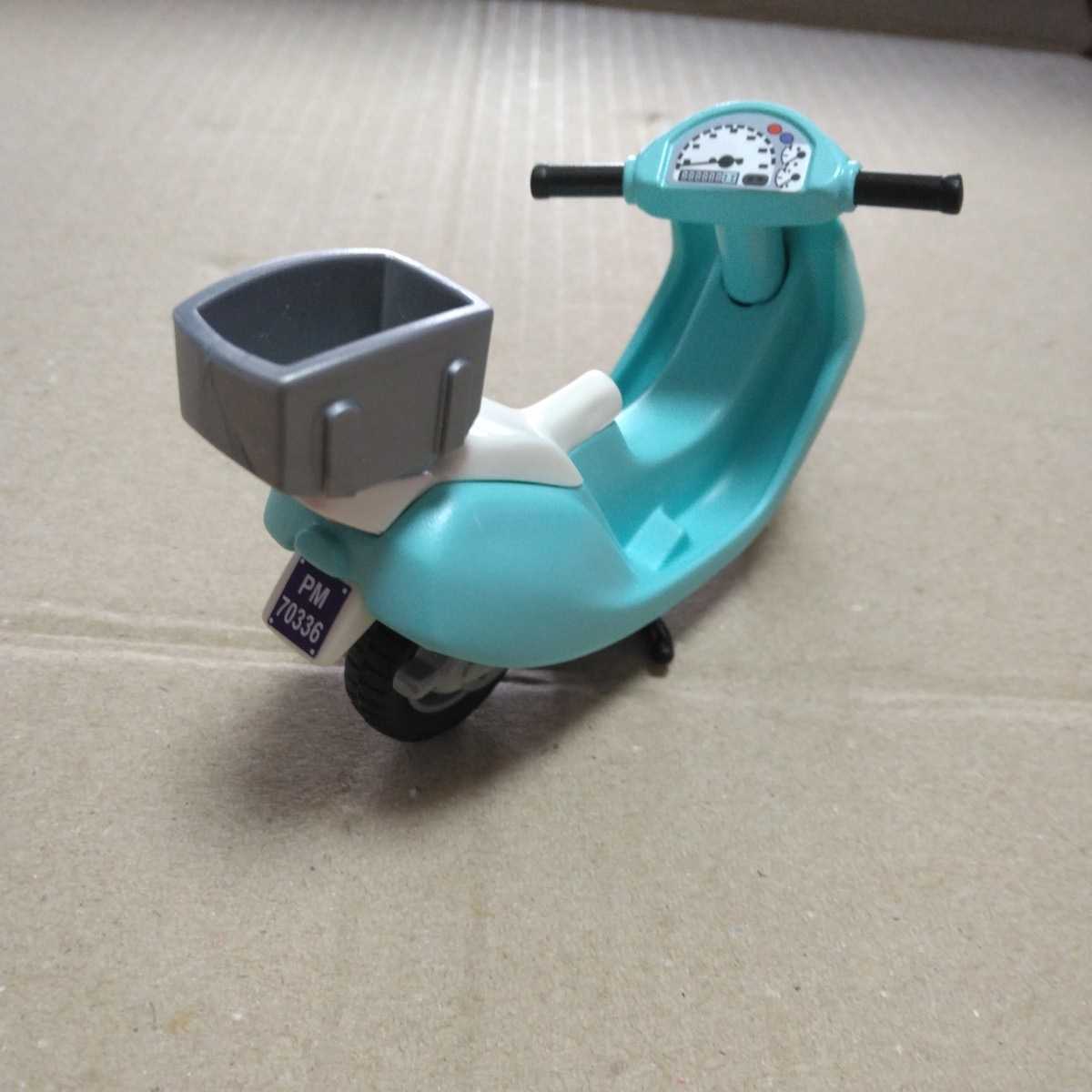  Play Mobil playmobile 70336 pizza shop scooter delivery motorcycle bike small articles parts doll minicar parts out of print miniature figure 