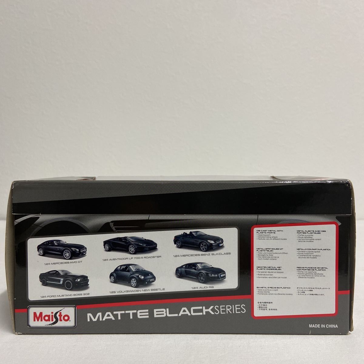 Maisto 1/25 Volkswagen New Beetle Matte Black series マイスト フォルクスワーゲン ニュービートル マットブラック ミニカー モデルカー_画像7