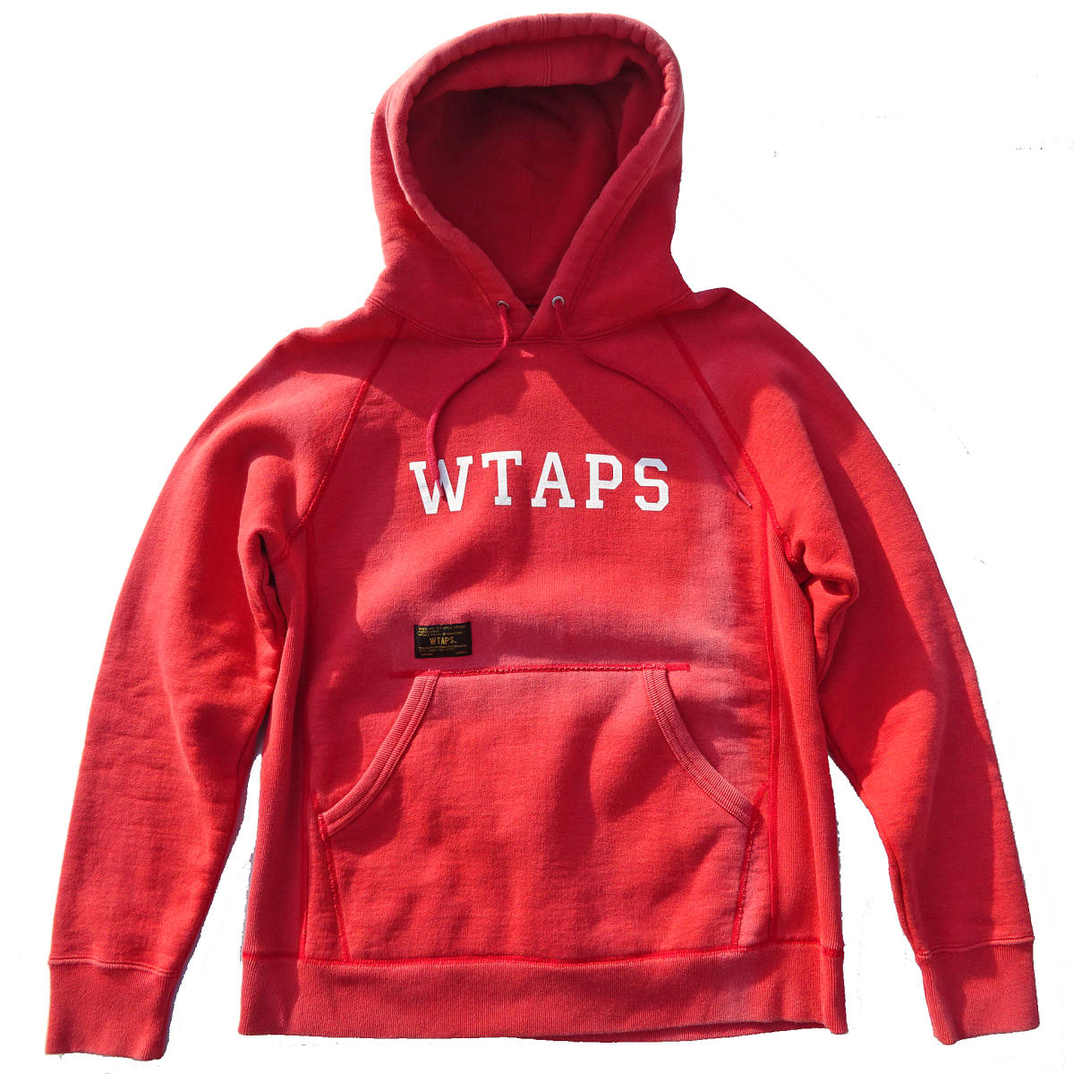 13AW DESIGN HOODY 131ATDT-CSM02 wtaps ダブルタップス スウェットパーカー フーディー 1赤系_画像2