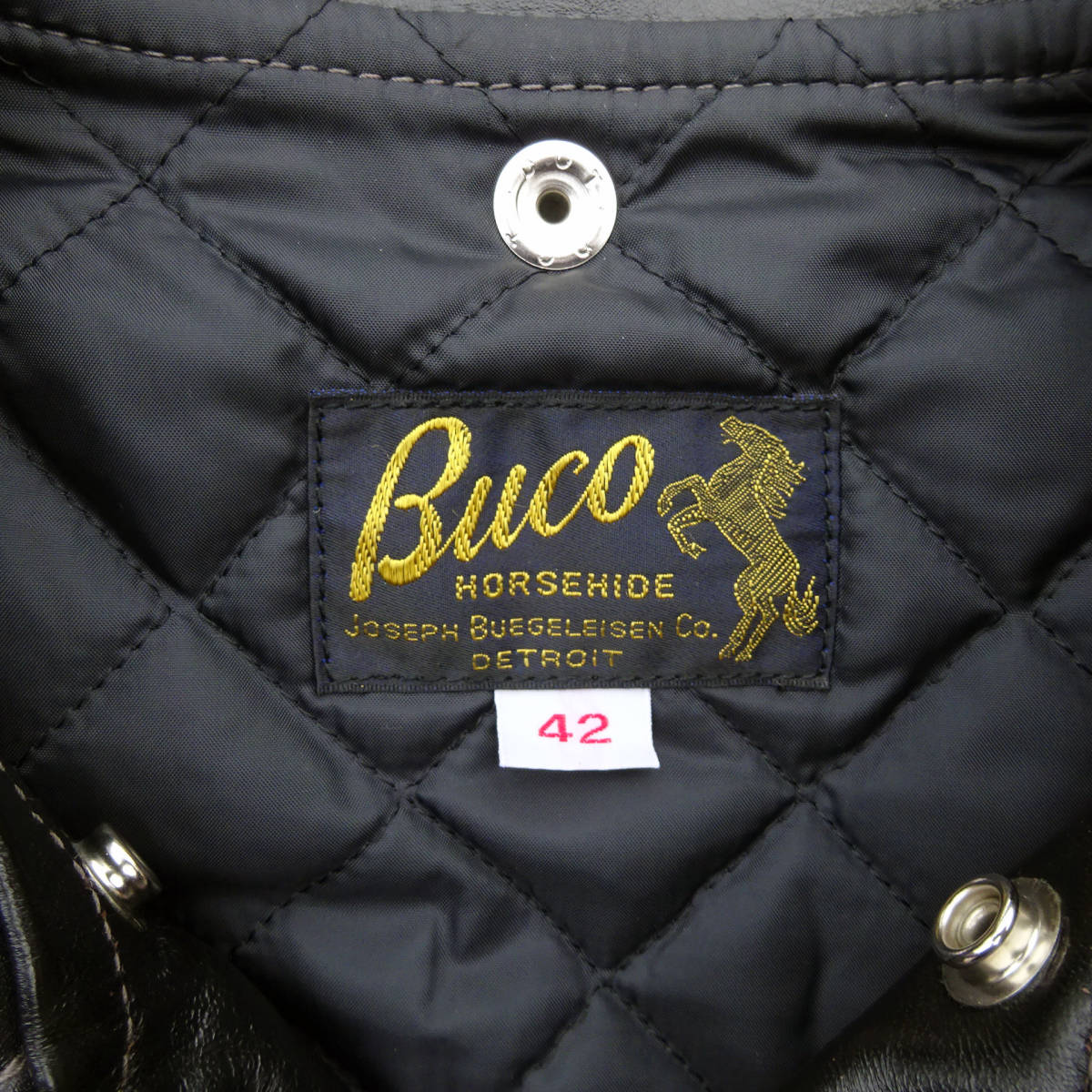 美品 BUCO ブコ J-24 JACKET 馬革 ダブルライダースジャケット レザー