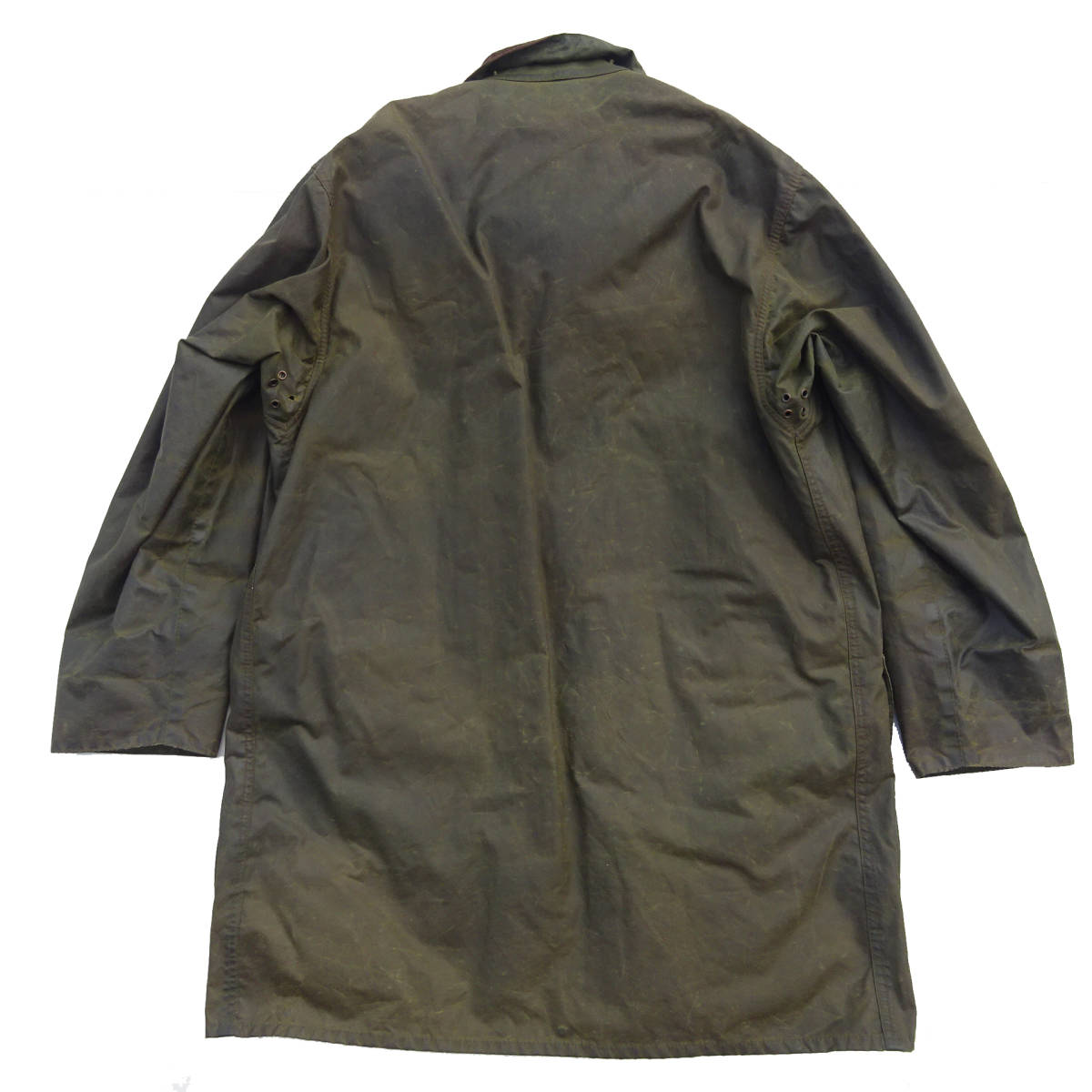 英国製 1980'S 1985年製 Barbour バブアーボーダー BORDER ビンテージ2ワラント2クレスト時期イギリス製オイルドジャケットコート40