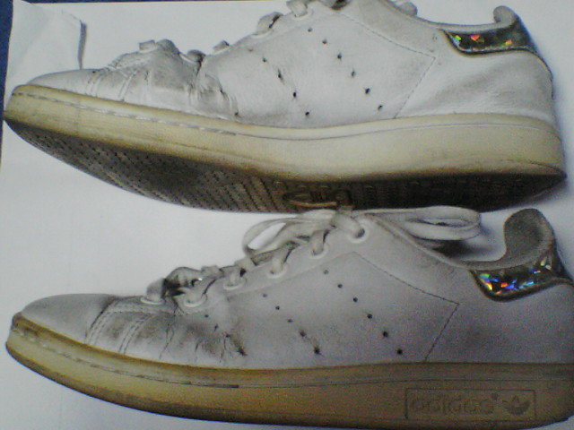 【adidas 'STAN SMITH'】アディダス スタンスミス スニーカーシューズ 靴 22.5㎝ 白×銀_画像5