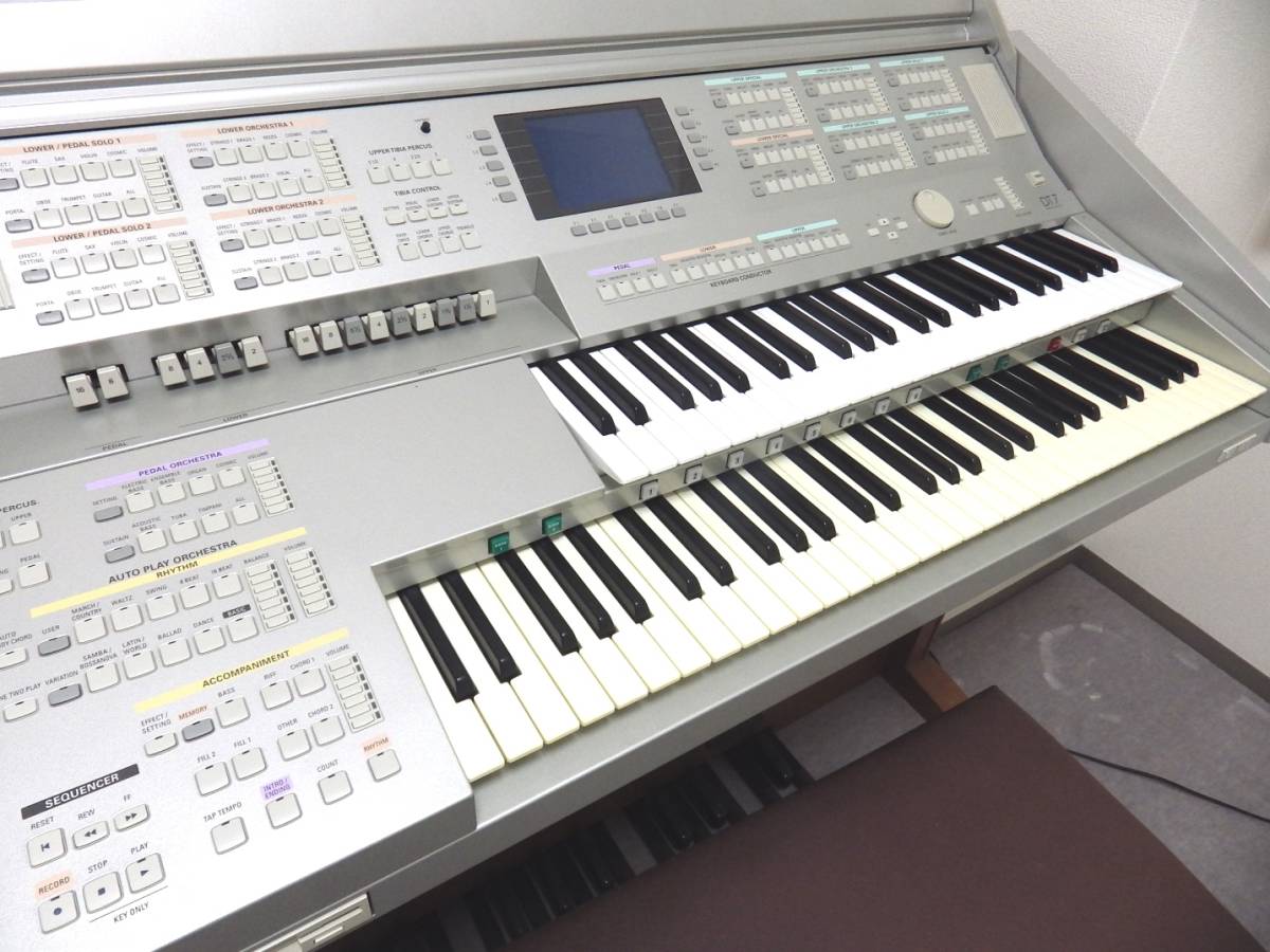 中古 KAWAI カワイ 電子オルガン 上級 ドリマトーンDT7 動作確認済 カバー 椅子付きの画像1