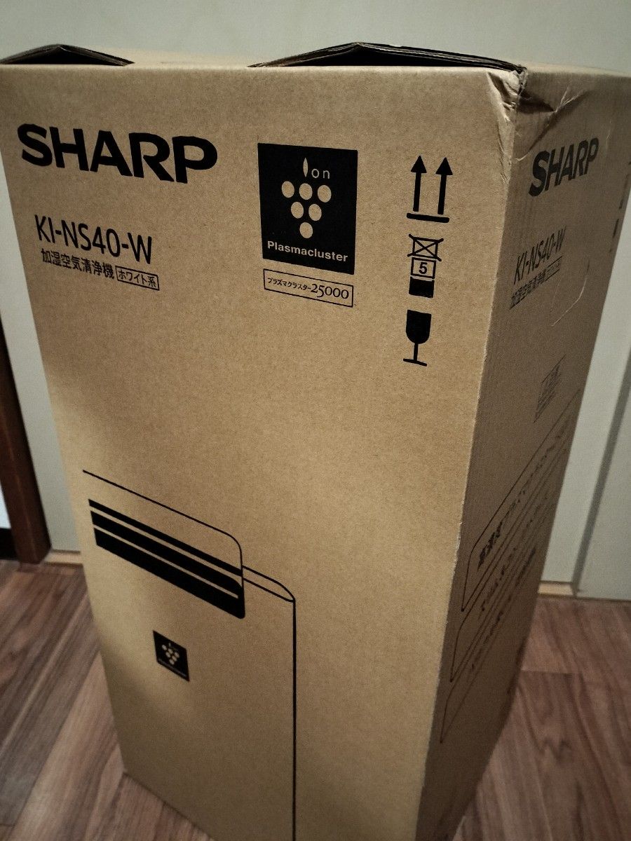 新品未開封 SHARP KI-JS40-W シャーププラズマクラスター 加湿空気清浄